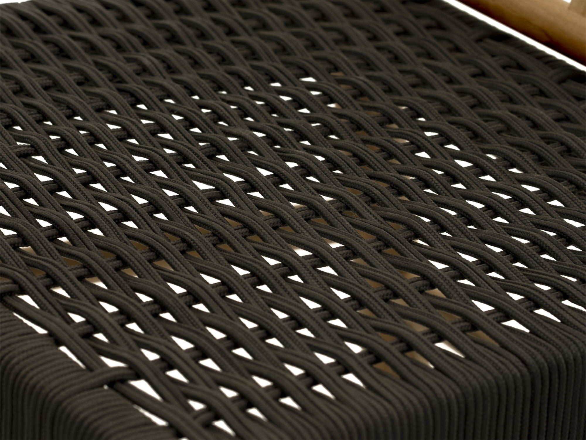 Detail view of outdoor dining chair